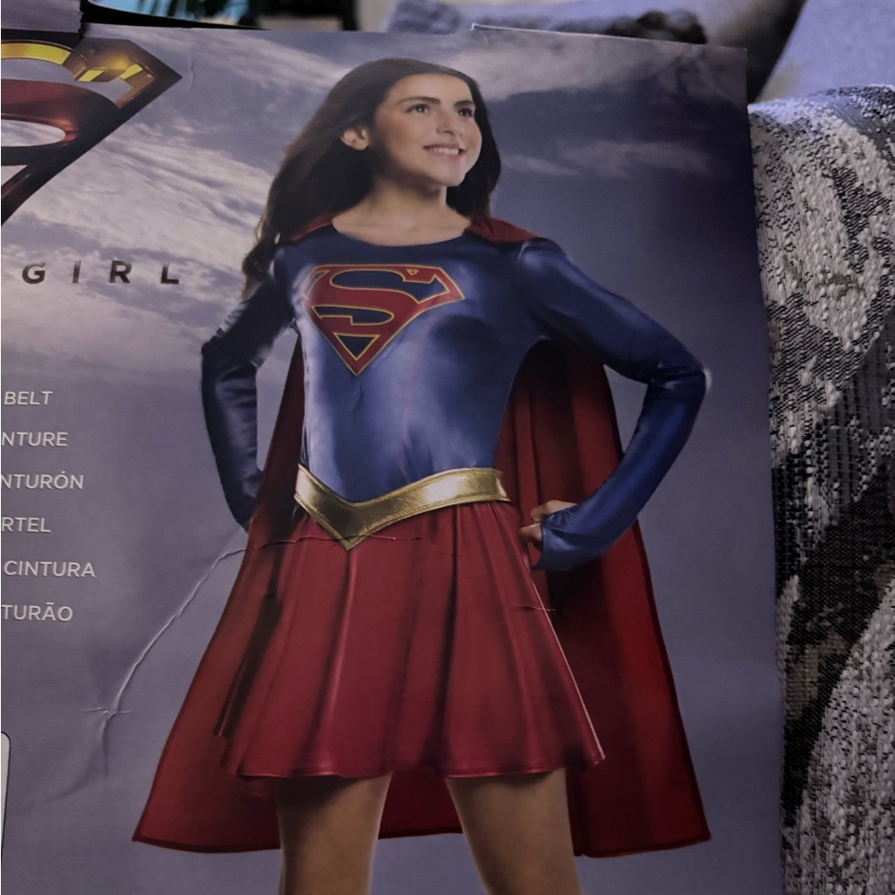 DC Comics Superhero Costume in Blue and Red